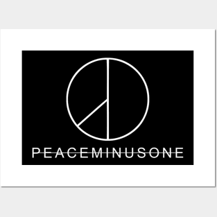 PeaceMinusOne white Posters and Art